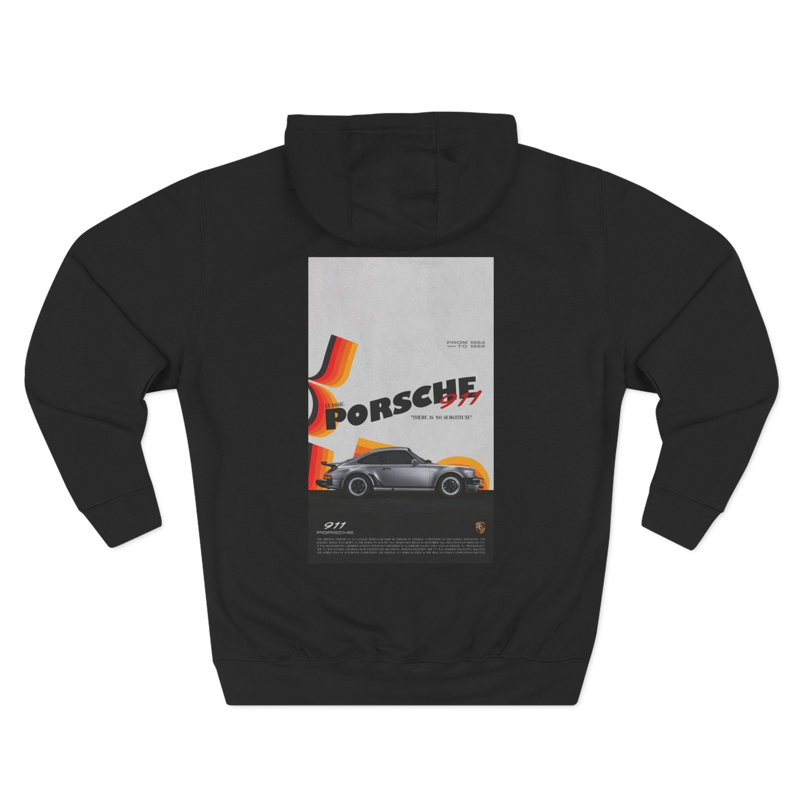Black Porsche Hoodie — Dapper Karachi streetwear alternate view