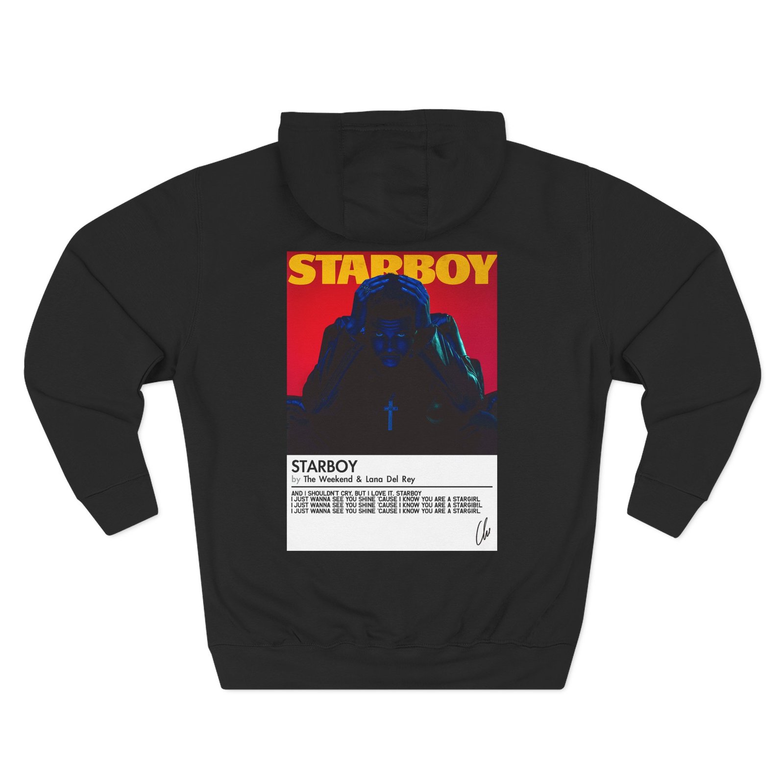 Black Starboy Hoodie — Dapper Karachi streetwear alternate view