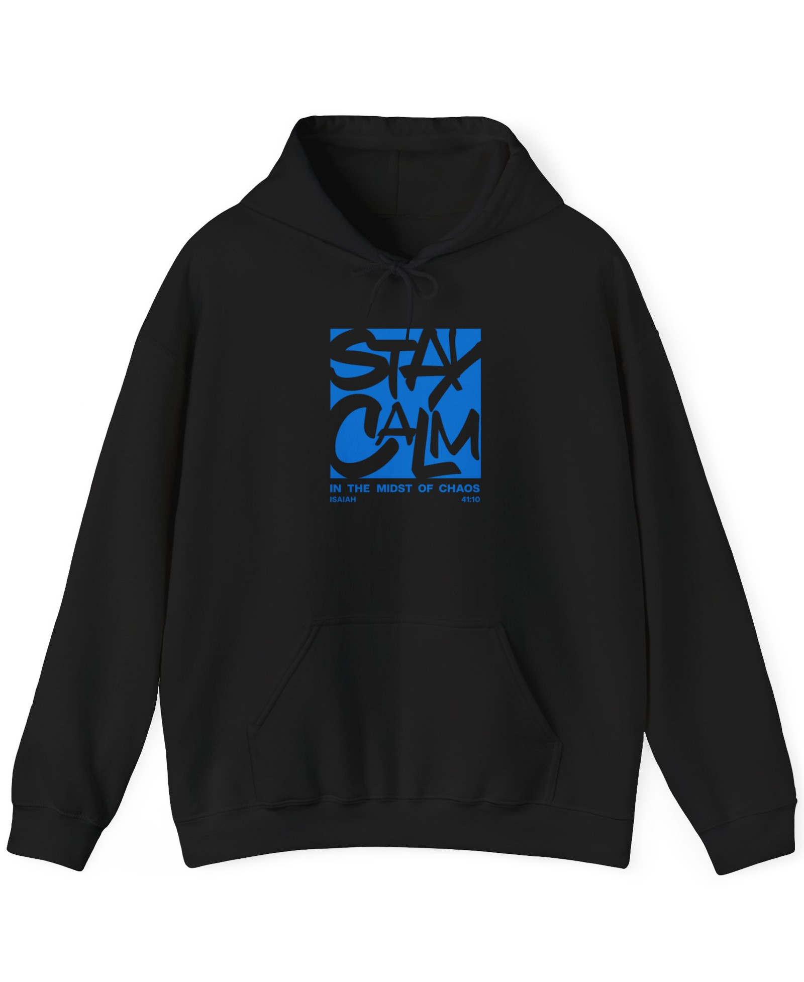 Black Stay Calm Hoodie — Dapper Karachi streetwear