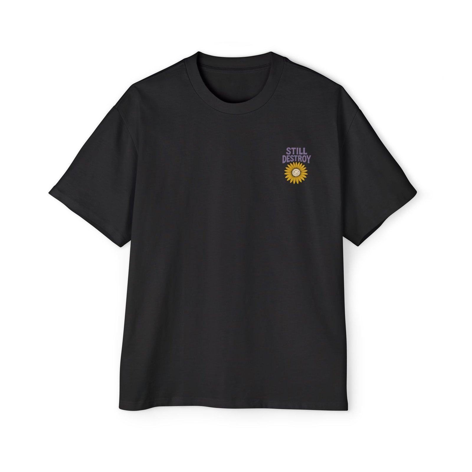 Blackout Destroy Oversized Tee — Dapper Karachi streetwear