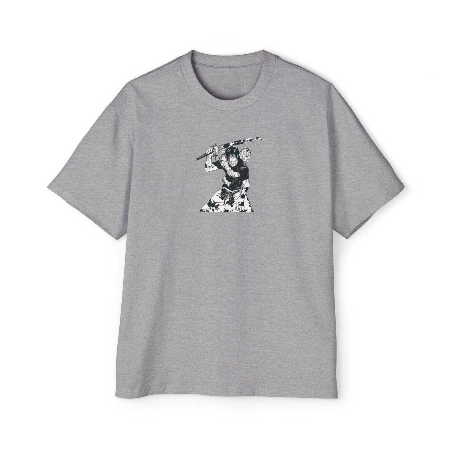 Grey Fushigoru Oversized Tee — Dapper Karachi streetwear