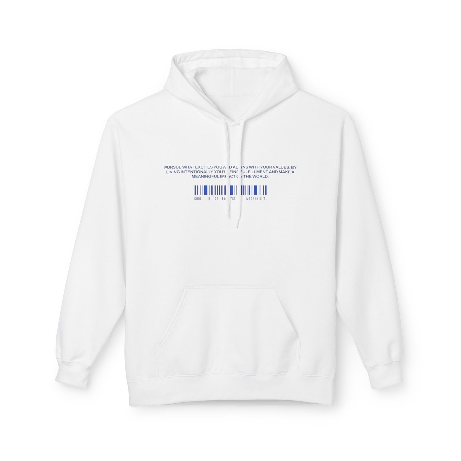 White Passion And Purpose Hoodie — Dapper Karachi streetwear